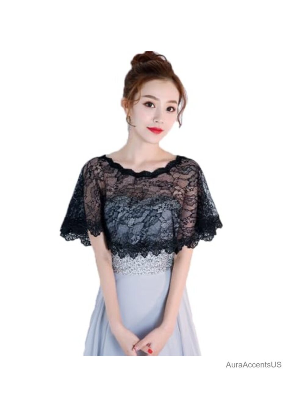 Lace Bridal Shawl Wrap Bolero Evening Party Cover Up Shrug for Women